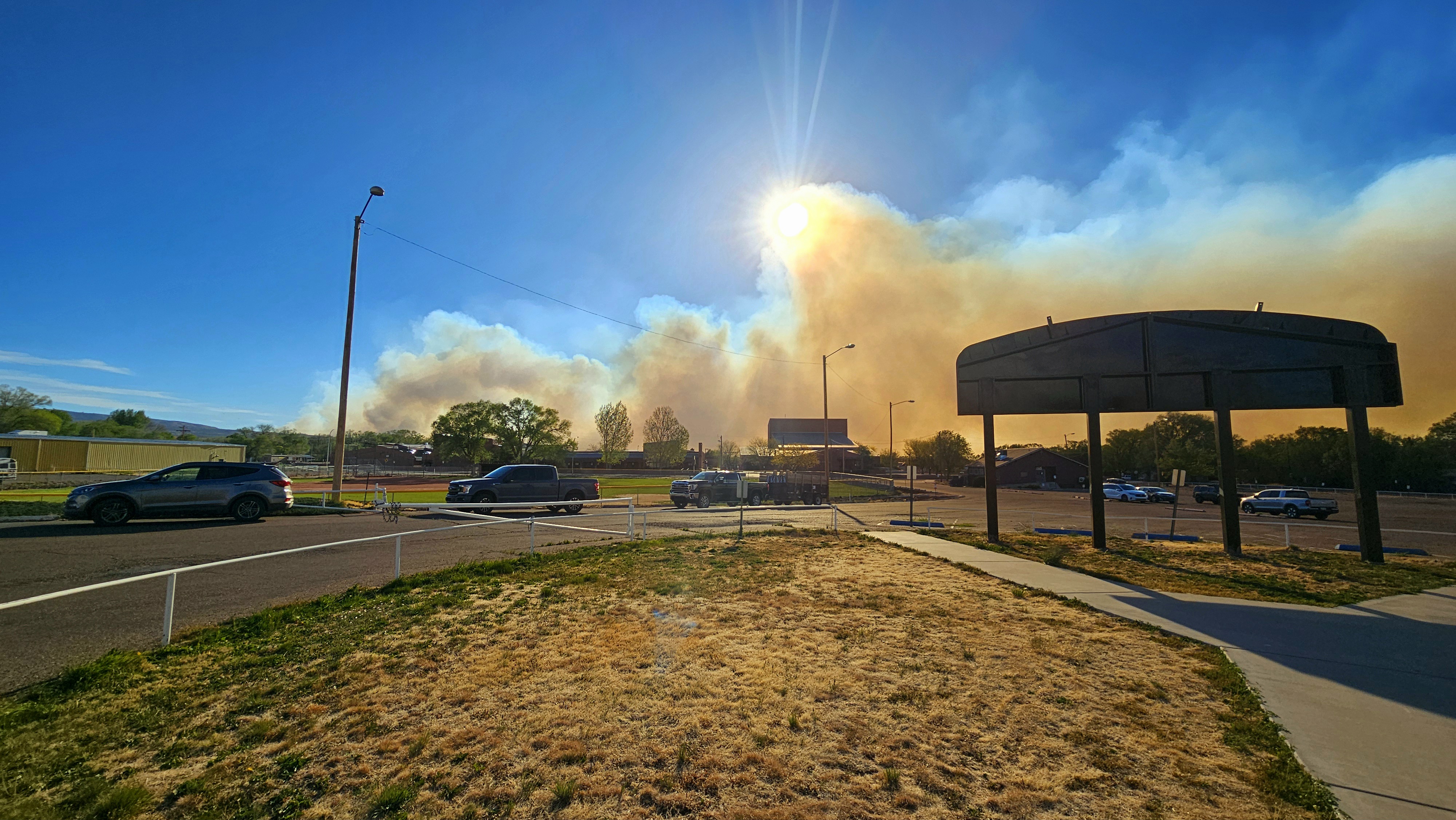 smoke from the Greer fire may 2025