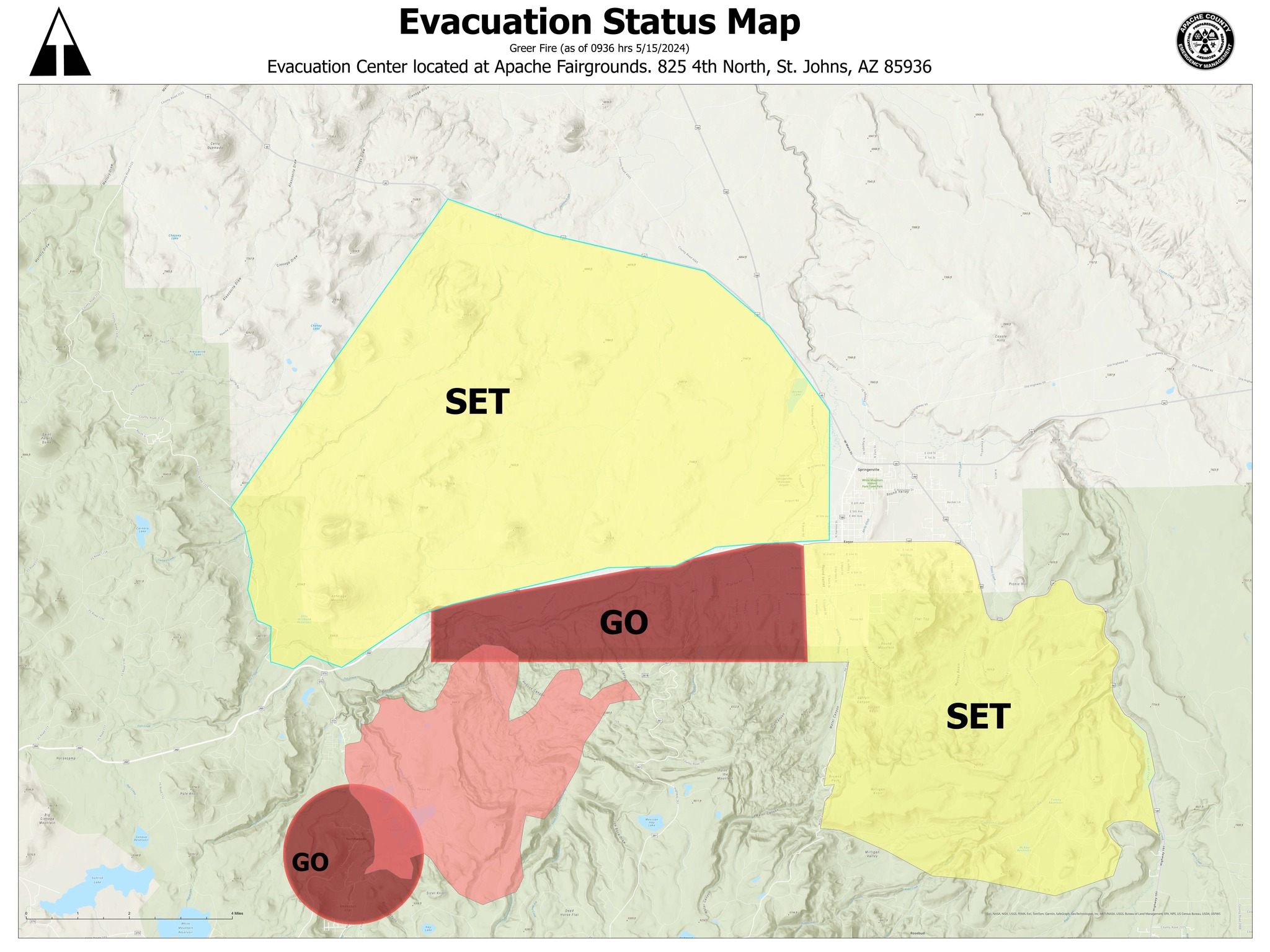 greer fire evacuation map as of May 15th 2025