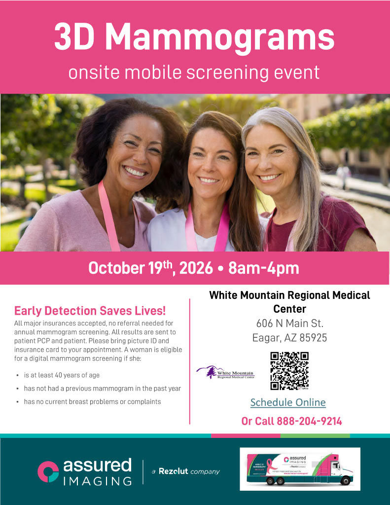 moblie mammogram event flyer on october 19th english