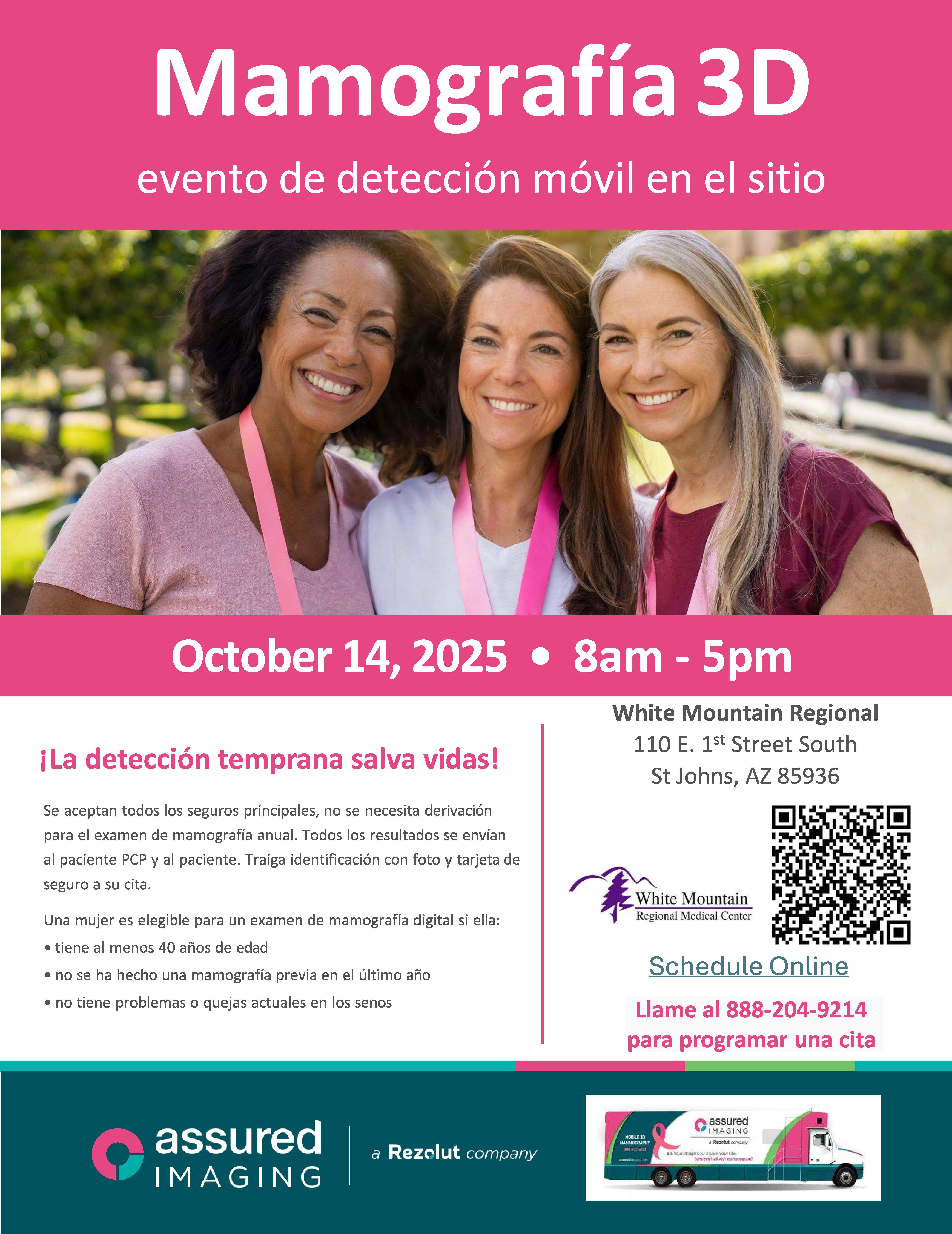 mammogram event flyer spanish